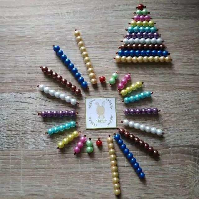 Montessori Math Beads Tanpa Box