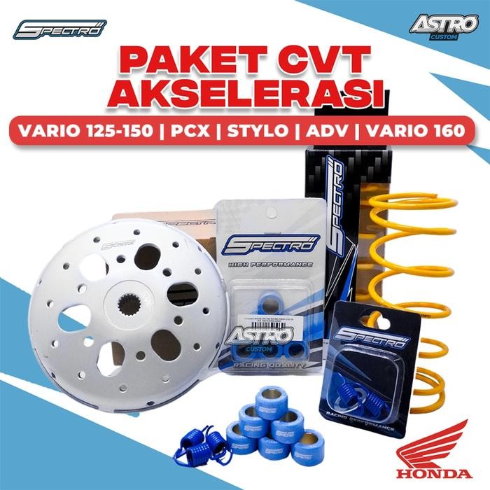 Paket Upgrade CVT AstroCustom Solusi Gredeg Vario 125 150 PCX 150 160 ADV Foto Kampas Karbu Motor