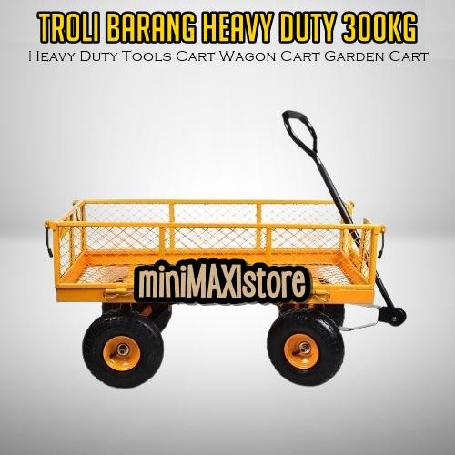 Trolley Barang Berat / Trolley Besi 300kg / Trolley Besar / Trolley Belanja Jumbo / Trolley Gudang *
