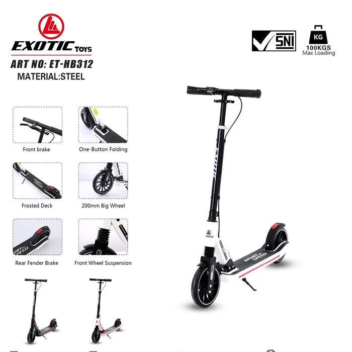 SCOOTER / SKUTER / OTOPED LIPAT DAN ANAK RODA BESAR