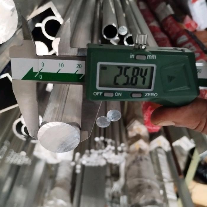 as aluminium diameter 25mm / 2,5cm pejal dural *