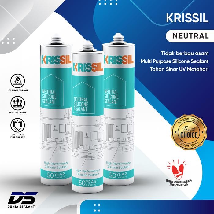 Silicone Sealant Krissil Neutral Silicone Sealant Lem Kaca *