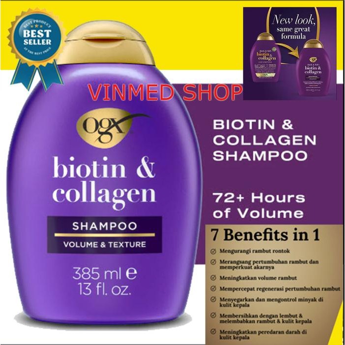 OGX Beauty Shampo Full Biotin Collagen Shampoo Original 577ml