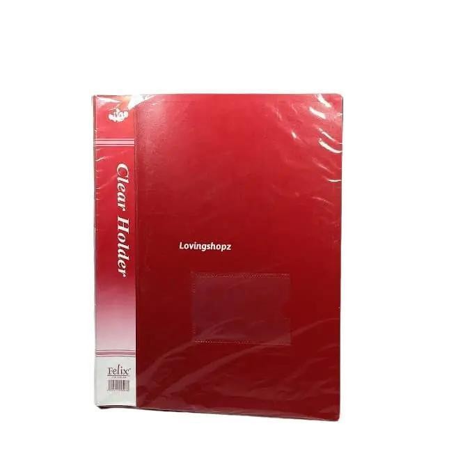

Clear Holder 40 Lembar Ukuran F4/Folio Stationery Map Biru Hitam