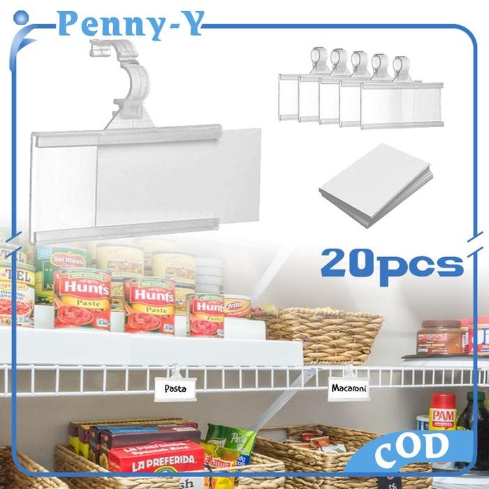 

20pcs Price Tag Holder Label Harga Mika Price Label Holder Tag Harga