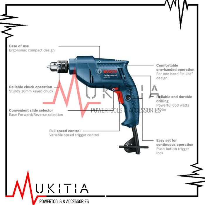 MESIN BOR LISTRIK BOSCH 10MM GBM 350 BERGARANSI MESIN BOR TANGAN BOSCH TERMURAH