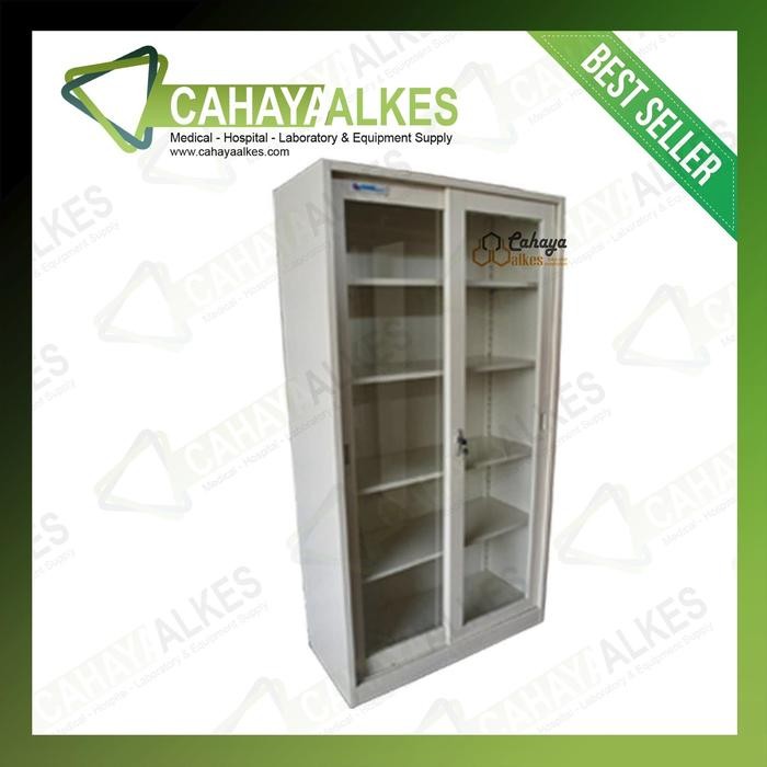 

Lemari Obat 2 Pintu Full Kaca Medis Rumah Sakit Filling Cabinet