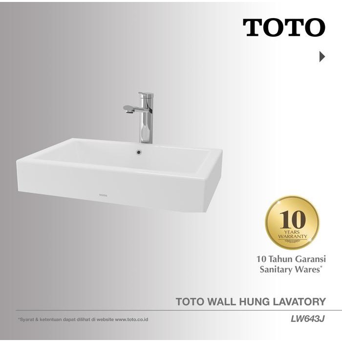 Toto Wastafel Lw643J Wastafel - Wastafel Cuci Tangan - Lavatory