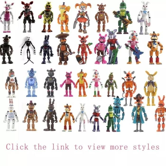 Fure Fnaf Freddy Foxy Chica Led Nhmare Mainan Freddy *