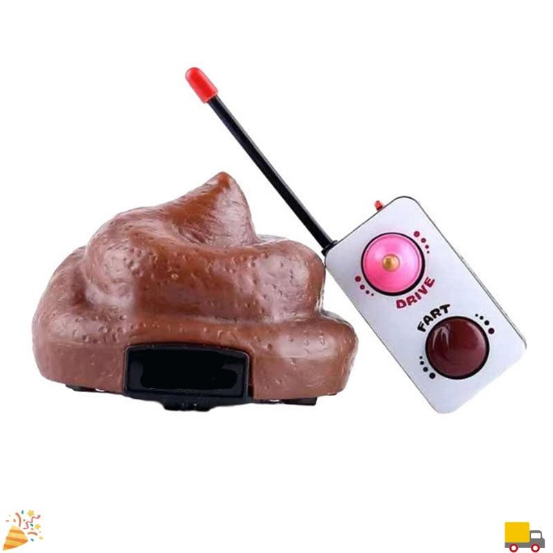 Speedy Remote Control Poop Car Funny Toy Remote Control Car Trick People Trick Toy