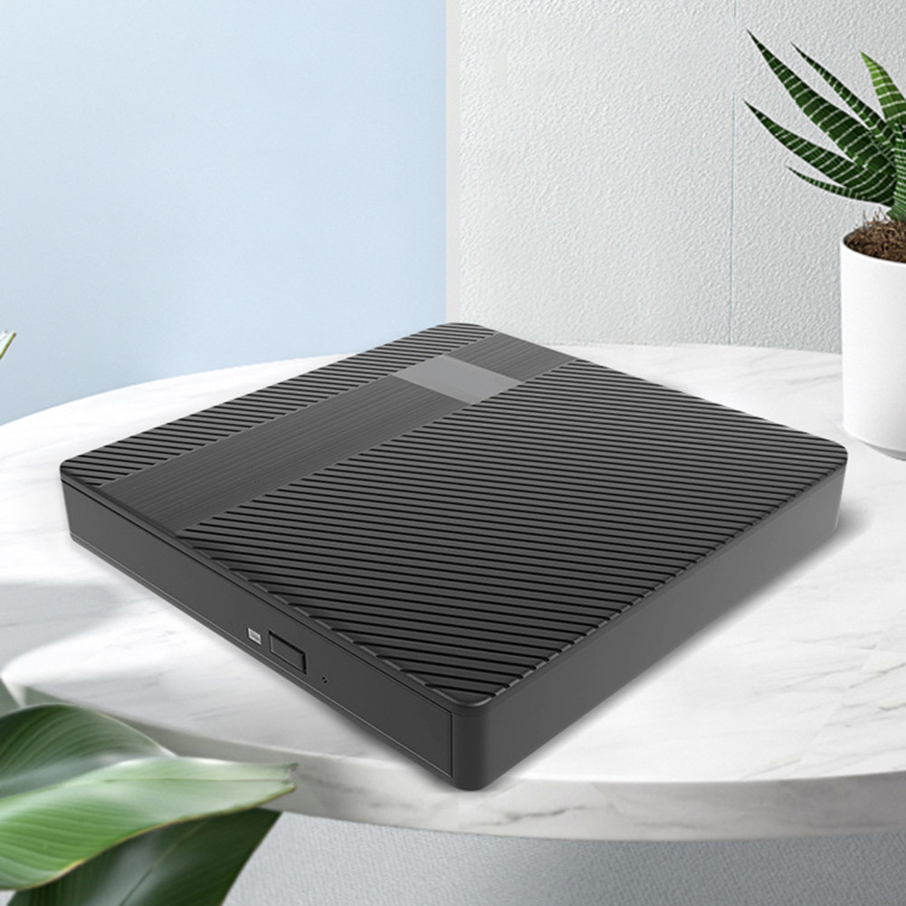 External CD DVD Drive USB 3.0 & Type-C Portable CD DVD ROM for /Linux Windows 7/8/10/11 Laptop PC