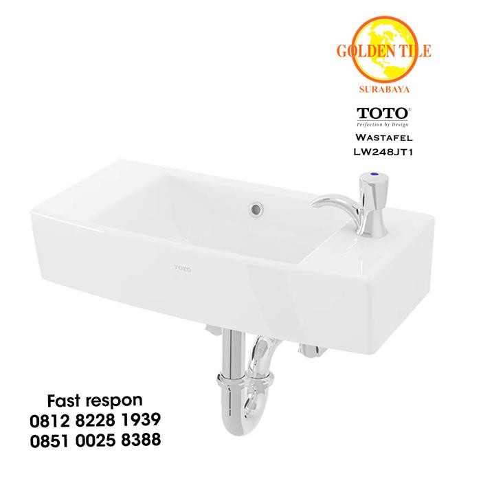 Promo Wastafel Toto Lw248Jt1 Original Wastafel Kotak Kecil Terlaris