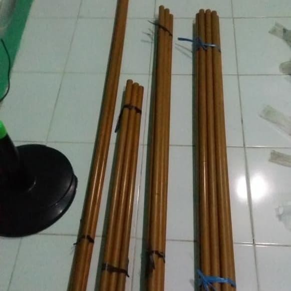 Tongkat Gorden Kayu 1,5 Meter Pasti Ori