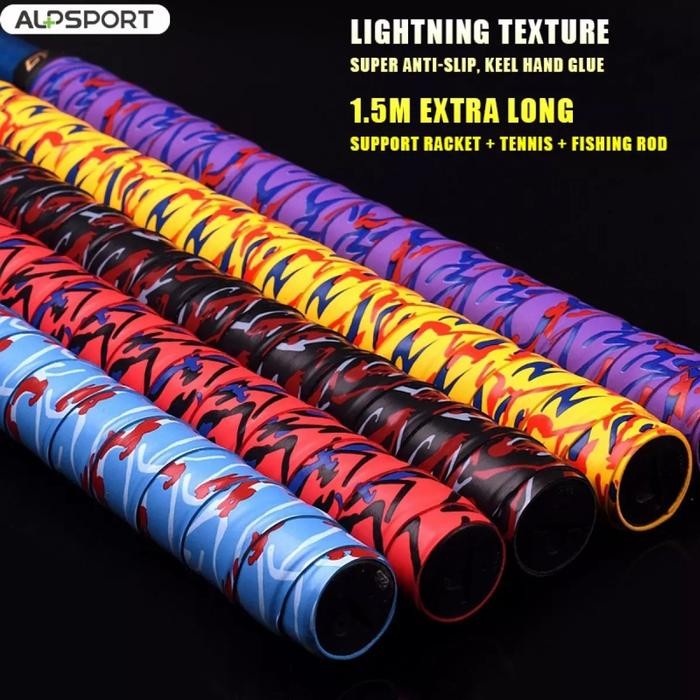 Terlaris Alp Grip Raket Tenis Gelombang Elektrik 1.5M, Overgrip Alp Original