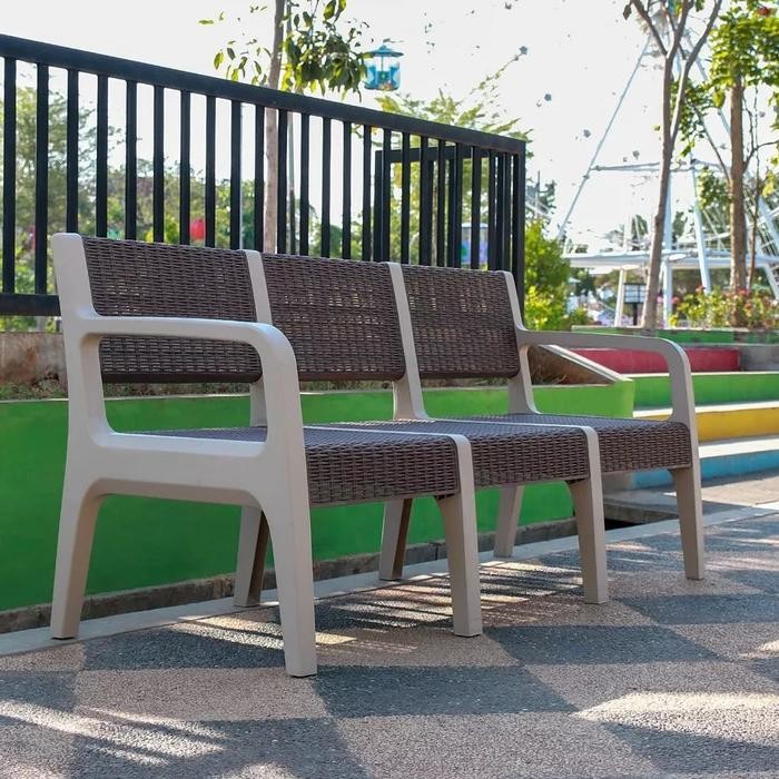 Kursi Ruang Tamu Kursi Taman Kursi Teras Plastik Kursi Oscr 3 Seater