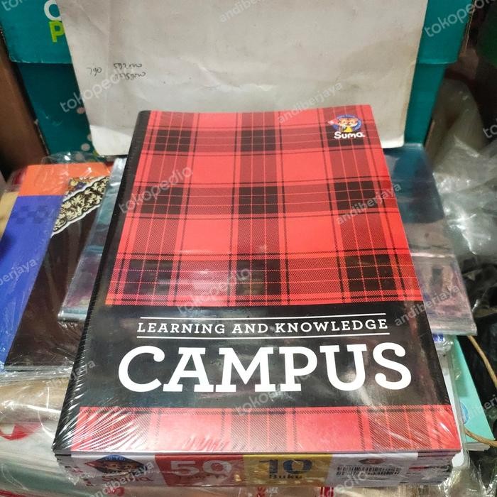 

Terlaris- Buku Tulis Campus Suma 50 Lembar / Pack Isi 10 Buku Stationery