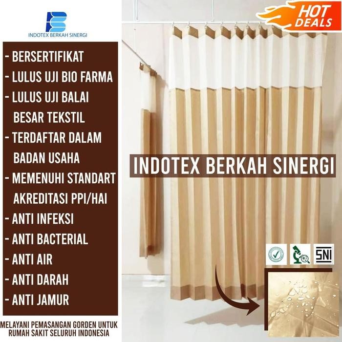 ** Tirai Rumah Sakit Gorden Anti Air Gorden Anti Bakteri Gorden Anti Darah Gorden Anti Jamuran **