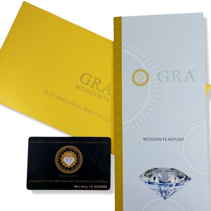 Murah Batu Berlian Asli Moissanite Sparkling Sertifikat