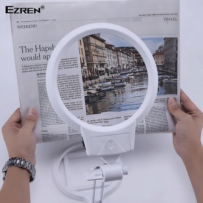 

Ezren EZ0251 Kaca Pembesar Foldable Magnifier 2X 6X LED Lighting