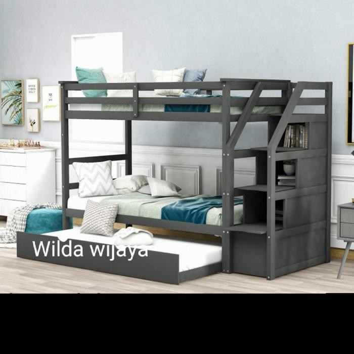 Tempat Tidur Anak Tingkat /Dipan Anak Kasur Sorong