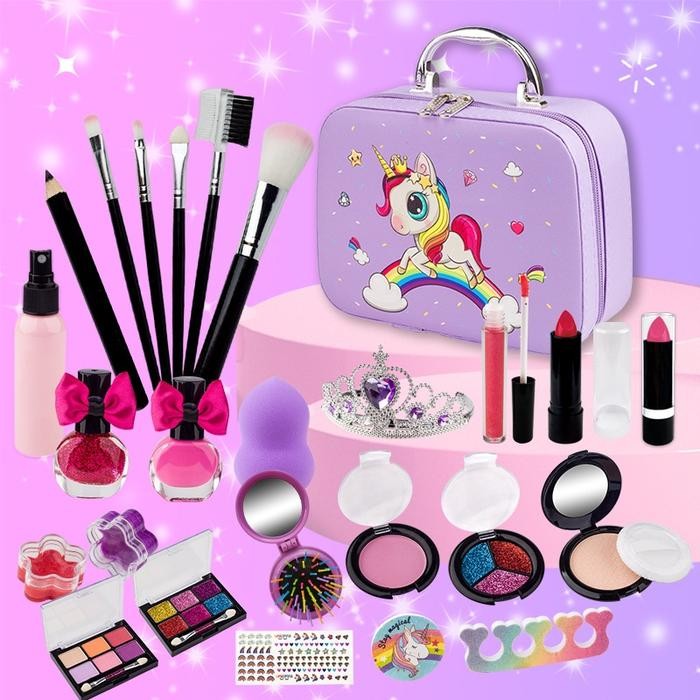 Mainan Makeup Anak Perempuan Make Up Kit Set Alat Rias Kosmetik Aman