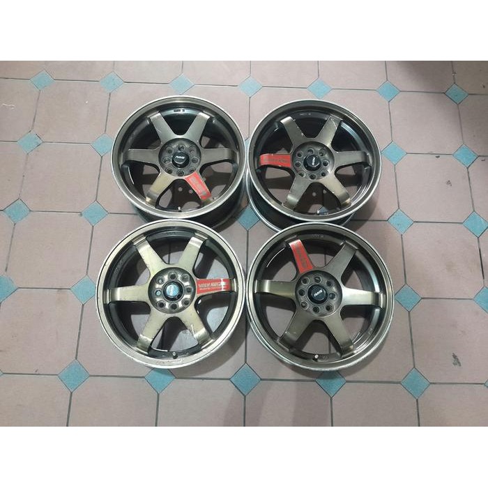 pelek velg te37 seken ring 17 lubang 4x100/114 cocok buat yaris jazz avanza livina