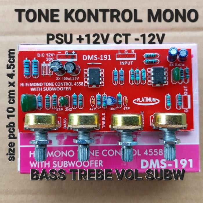 [Expret] dms 197 parametrik tone kontrol control mono middle toa vokal midrange
