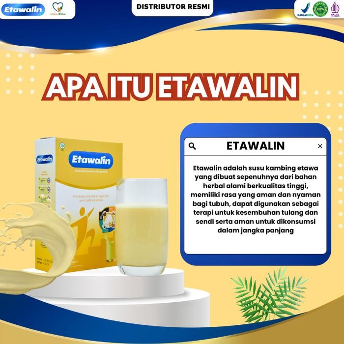 

(Expert) Etawalin Original Paket 1 Box - Susu Etawa Ampuh Atasi Asam Urat Herbal 200 gram Tanpa Efek