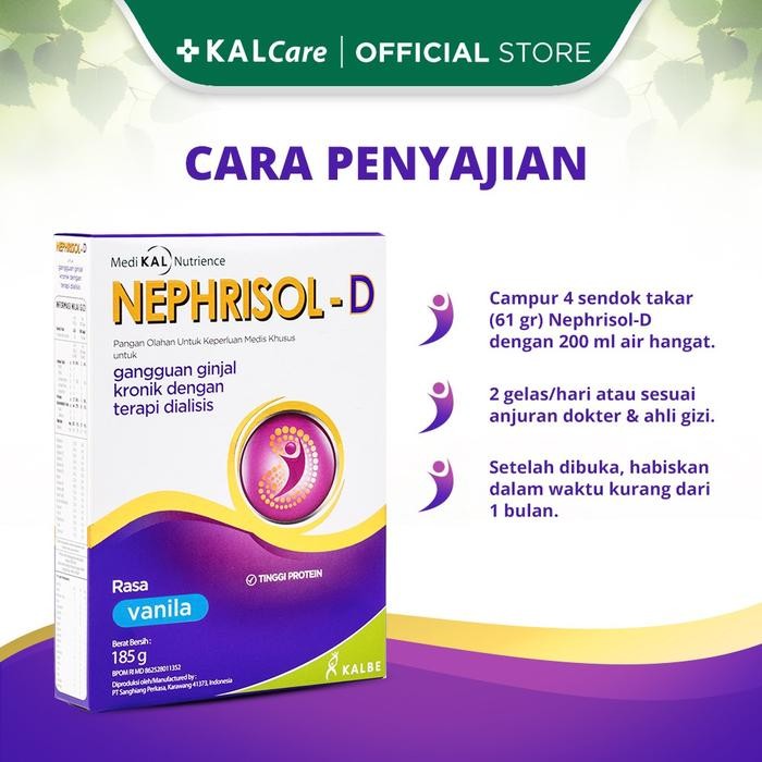 

(Expert) NEPHRISOL-D - Vanila Rendah Gula & Capucino - Nutrisi Susu Tinggi Protein Khusus Pasien