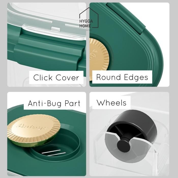 

(Expert) KAIRI Tempat Kotak Penyimpanan Beras Tepung Kacang Rice Grain Storage