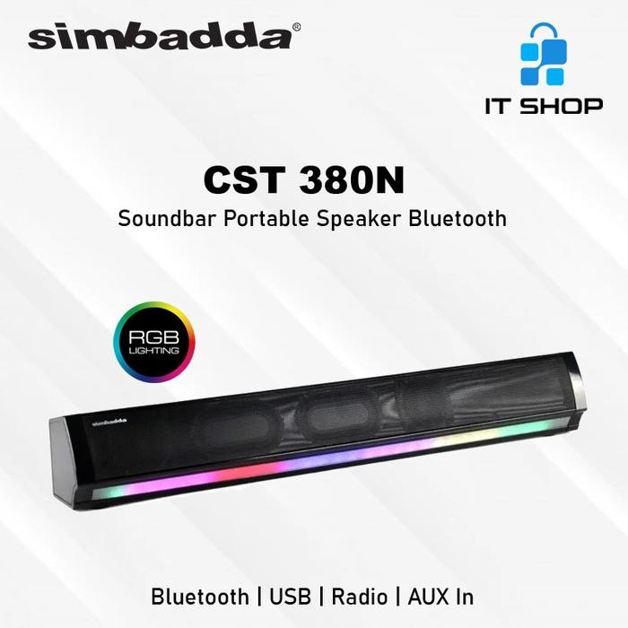 Simbadda Speaker Cst 380N Soundbar Rgb Pasti Ori