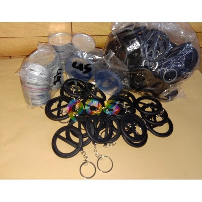 Bahan Baku Pin Gantungan Kunci 2 Sisi ( 45 MM )