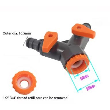 Promo Konektor Keran Cabang Y , Adaptor Konektor Keran 3/4" Ke 1/2" Terjamin