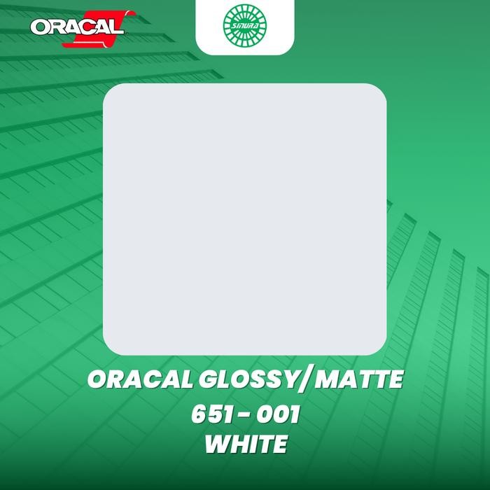 [slm] - Sticker Oracal 651-010 WHITE / PUTIH (GLOSSY/MATTE)