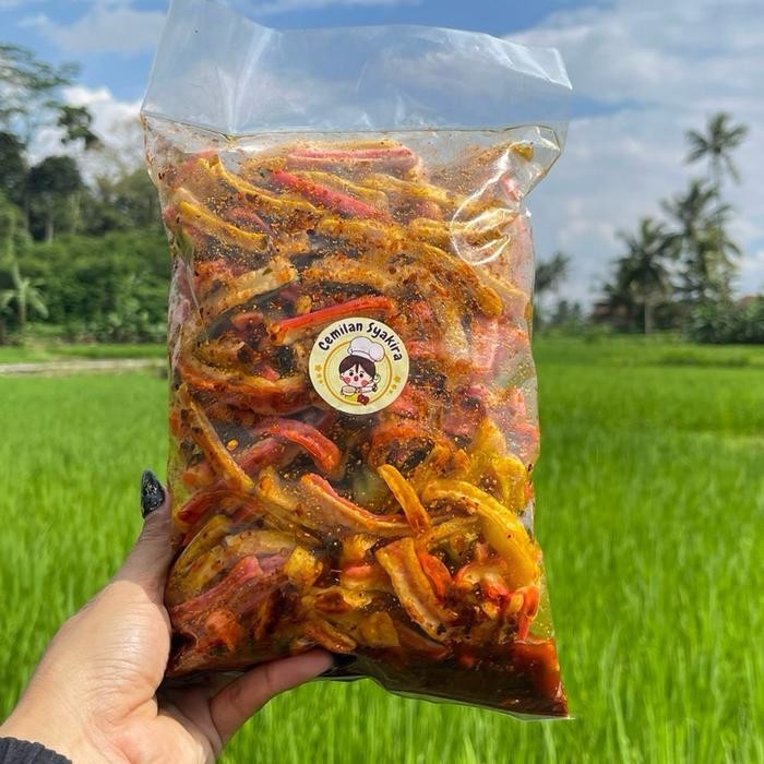 

SEBLAK BETON daun jeruk 250gram CEMILAN SYAKIRA Food Snack Pedas Camilan Kerupuk Makanan Kering
