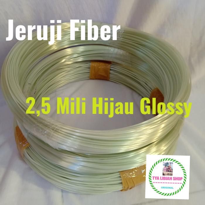 Ruji Jeruji Fiber 2,5mm Hijau glossy Ruji untuk dongdang merpati Ruji untuk membuat Sangkar Burung.