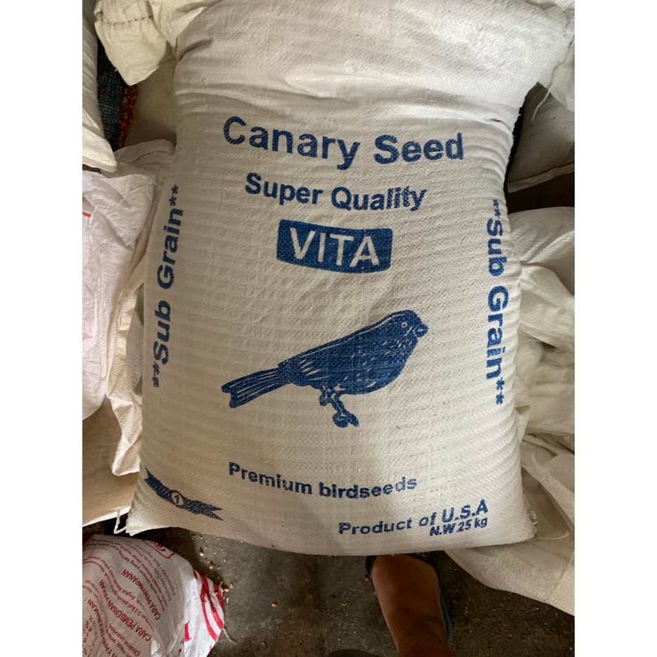 Canary seed biji kenari karungan 25 kg