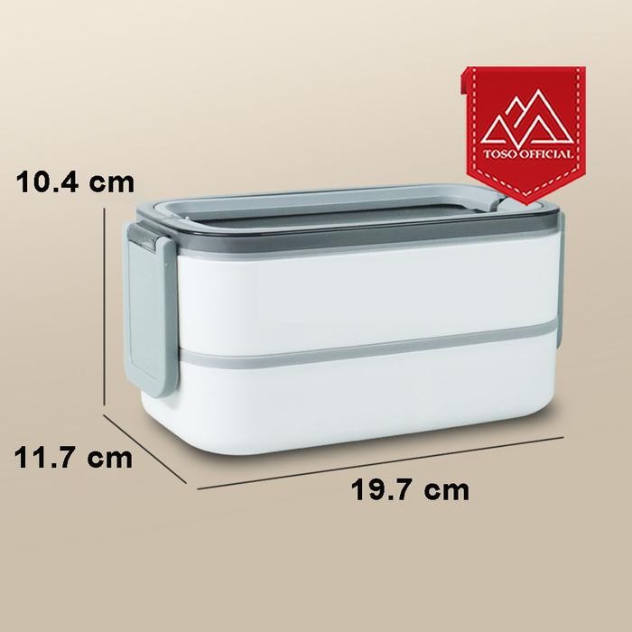 Kotak Makan Bento Lunch Box Stainless 3 Compartments Japanese Style Pasti Ori