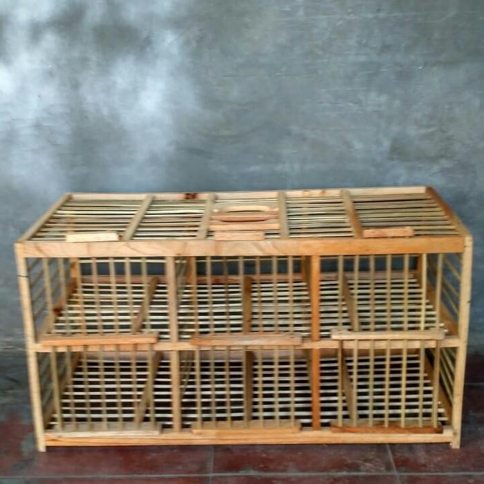 Kandang burung dara 6 pintu kesamping