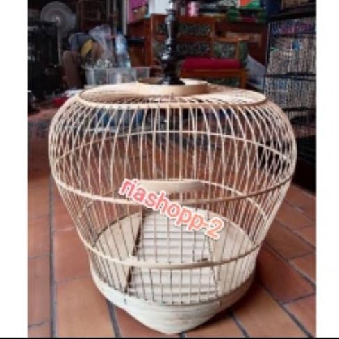 sangkar kandang tekukur dan puter bambu