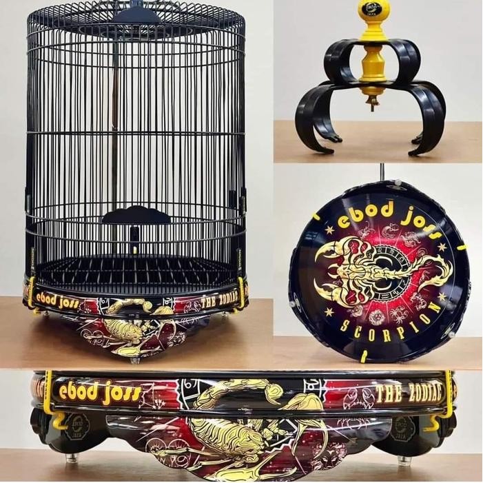 SANGKAR KANDANG MURAI EBOD JAYA EBOD JOSS SCORPION PVC DECAL NO 2