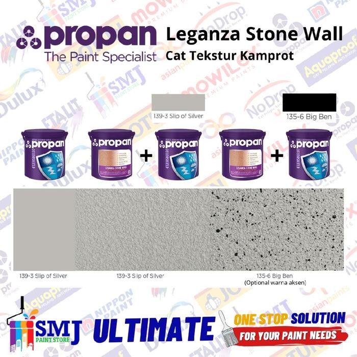 Cat Tembok Texture Motif Batu Alam Propan Leganza Stonewall