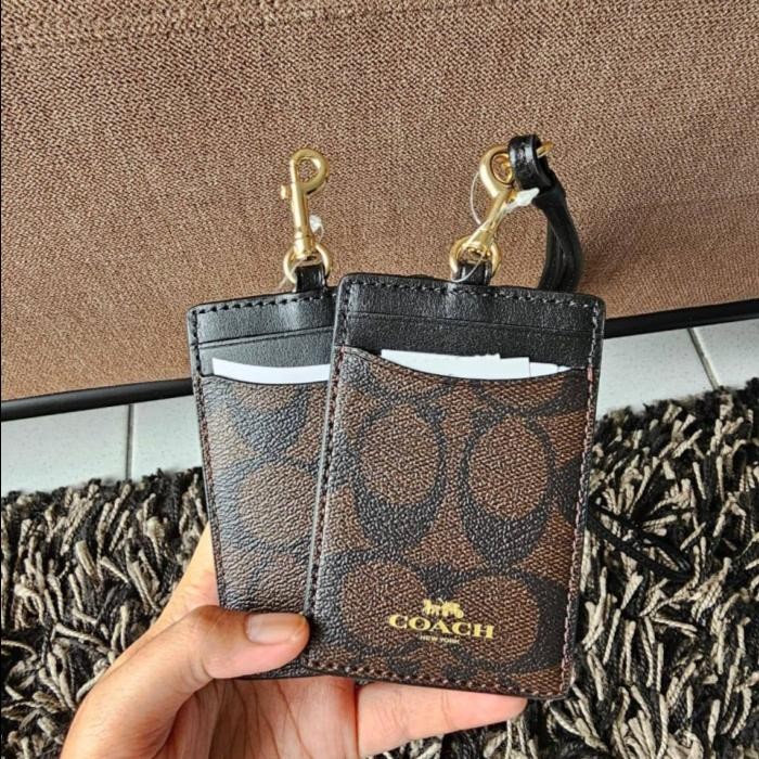

COACH ID LANYARD BROWN BLACK ORIGINAL
