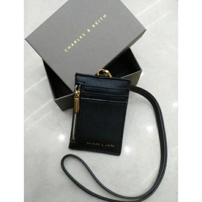 

LANYARD CK CHARLES KEITH KULIT TEMPAT ID CARD HOLDER