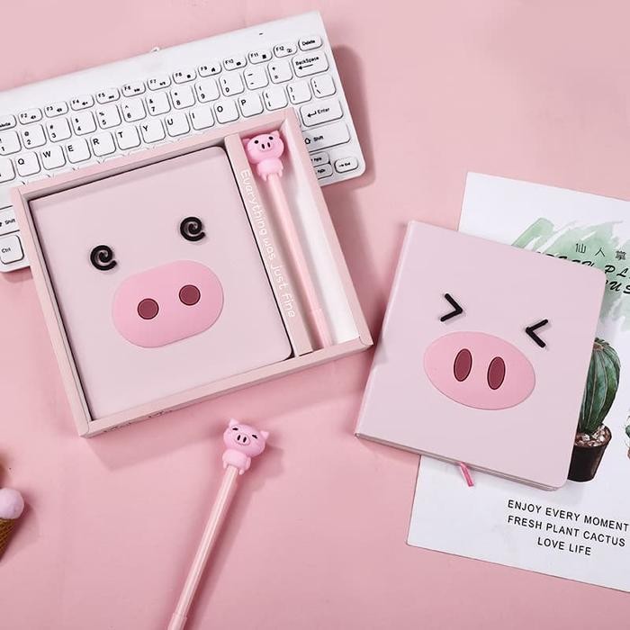 

Buku Tulis Set Unik / Book Set Edisi Piggy Imut