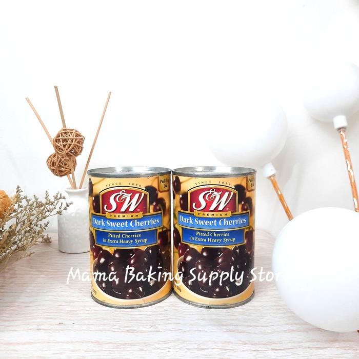 

S&W Sw Dark Sweet Black Cherries Dark Cherry Ceri Hitam Kaleng 439G