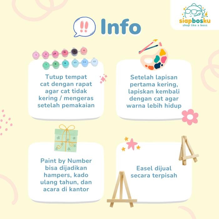 

Promo Paint By Number 20X30 Cm Aesthetic Kit Kanvas Lukis Pemandangan Termurah