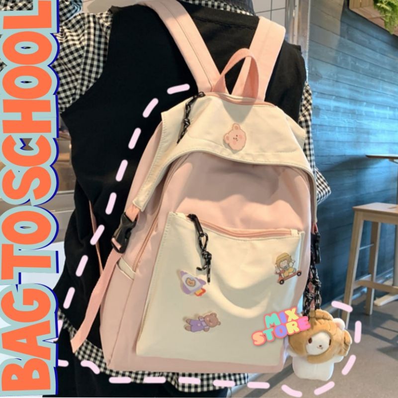 Ts Perempuan Dewasa Tss Rangsel Original Korea Pungung Ramsel Backpack Wnta Branded Tas Brended Cwek