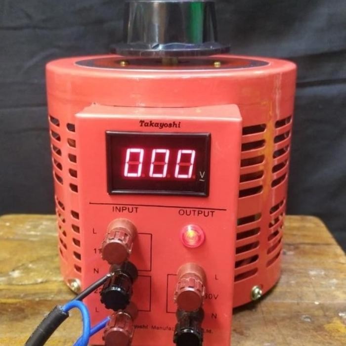 Terhemat Slide Regulator Takayoshi 2000Watt Tdgc2 2Kva-1Phase