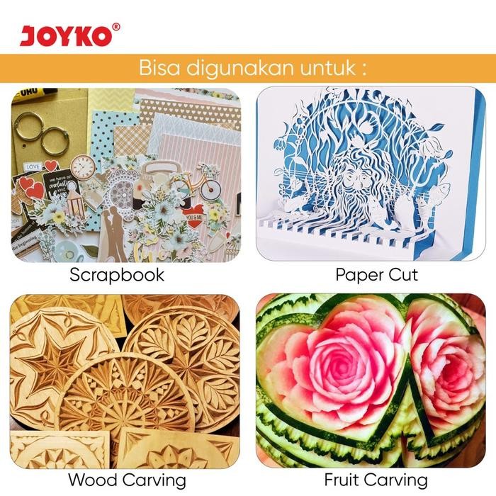 

JOYKO ART KNIFE CU-502 CRAFT PEN CUTTER ALAT POTONG KERAJINAN TANGAN KODE 748